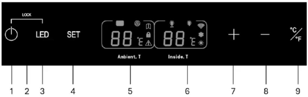 LA SOMMELIERE CLASSIC185 - - Control panel - 1
