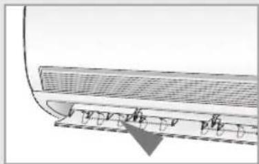 SAMSUNG AQ12FGX - Réglez le flux d'air horizontal - 1