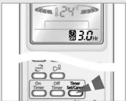 SAMSUNG AQT18P0GBA - Annuler la minuterie d'arrêt - 5