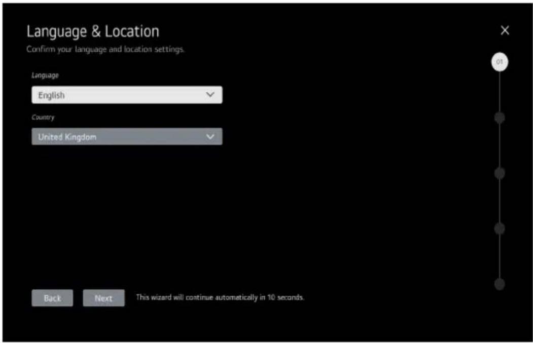 LG 50PK640S0UB - Language &amp; Location - 1