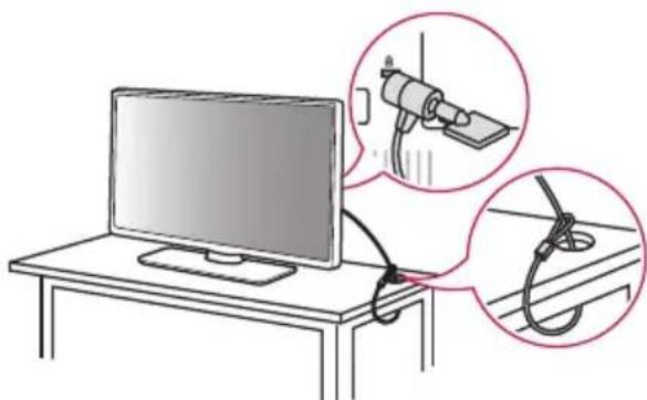 LG 50PK640S0UB - Using the Kensington Security System (optional) - 1