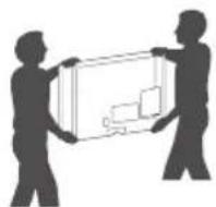 LG 27LN572M9UC - Lifting and Moving the TV - 3