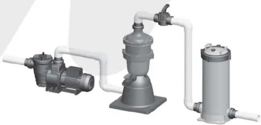 Waterco MultiCyclone MC16 GEN2 - Suporte de montagem opcional - 1