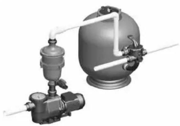 Waterco MultiCyclone MC16 GEN2 - Typische Installation - 1