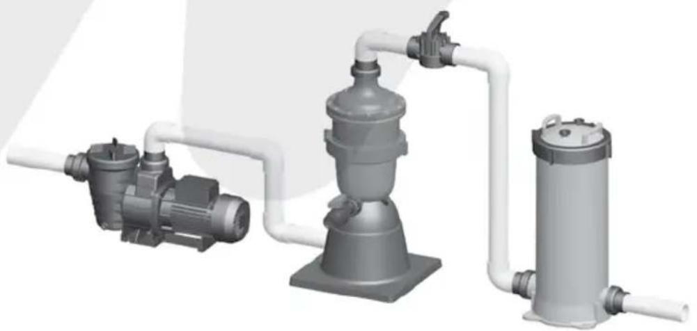 Waterco MultiCyclone MC16 GEN2 - 典型安装 - 2