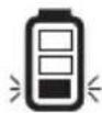 DEWALT DCLE14361 - Visualizzazione dell'indicatore di livello della batteria (Fig. A, C) - 1
