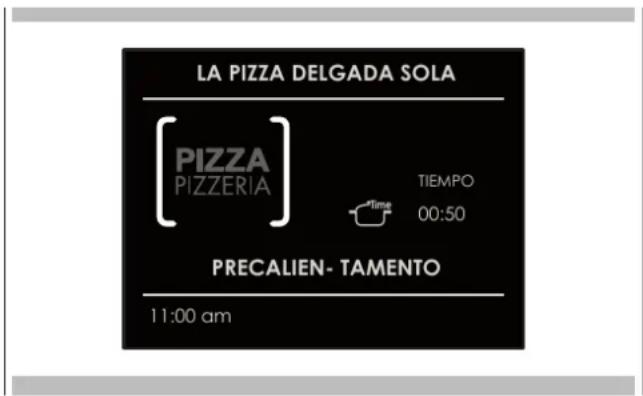 Fulgor Milano F7MSP30S1 - Seleccionar una receta "PIZZA PIZZERIA" ya configurada: - 2