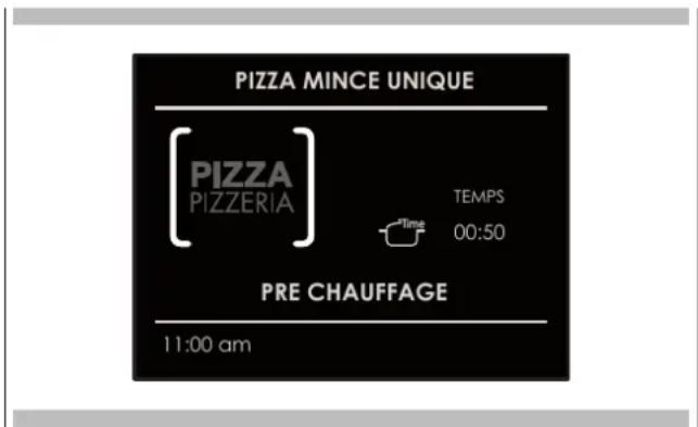 Fulgor Milano F7MSP30S1 - Sélectionner une recette «PIZZA PIZZERIA» déjà configurée: - 2