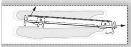 Fulgor Milano F7MSP30S1 - To remove extendable rack from the oven: - 1