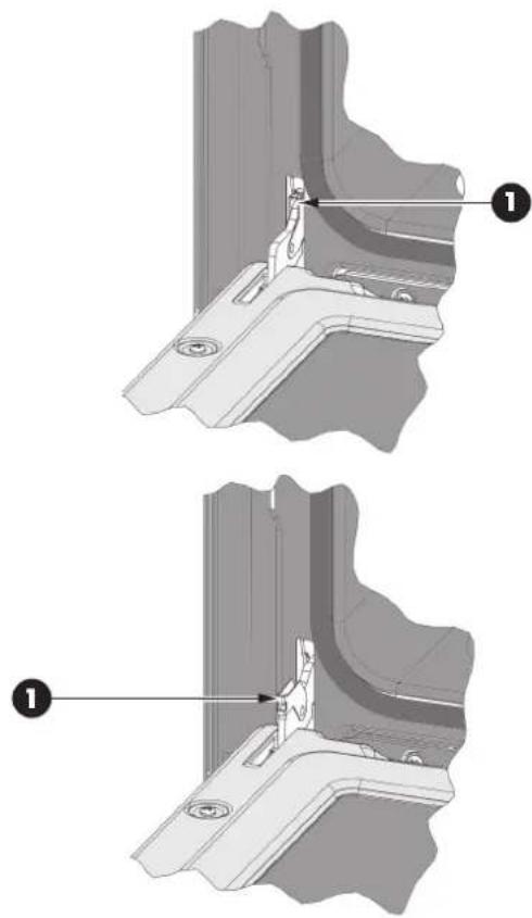 Fulgor Milano F7MSP30S1 - Pour remettre la porte - 1