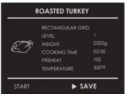 Fulgor Milano F7MSP30S1 - Saving a personalized recipe: - 3