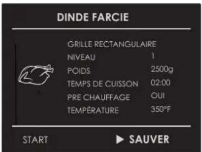 Fulgor Milano F7MSP30S1 - Sauvegarder une recette personnalisée : - 3