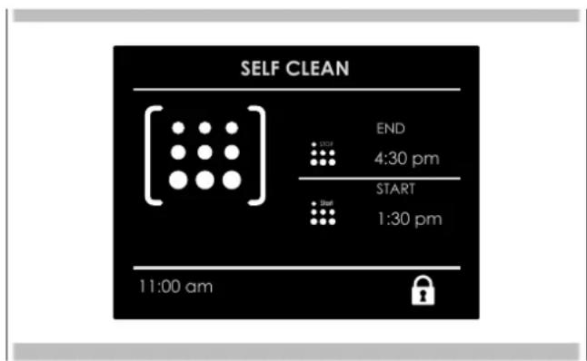 Fulgor Milano F7MSP30S1 - To Set the Self-Clean Mode - 1