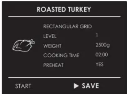 Fulgor Milano F7MSPD24MB1 - Saving a personalized recipe: - 3
