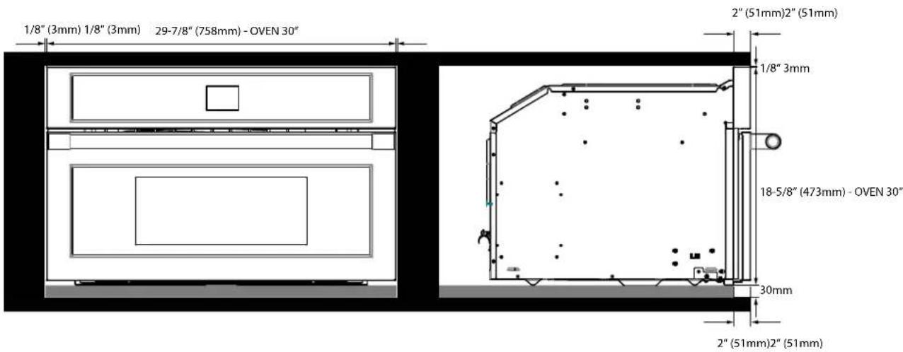 Fulgor Milano F7MSPD24MB1 - FLUSHMOUNT INSTALLATION - 6