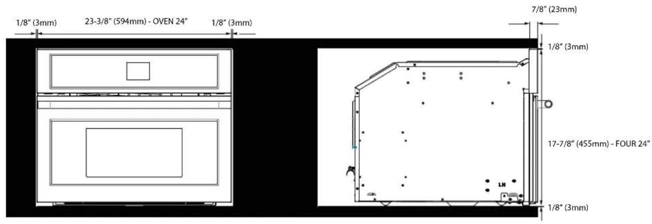 Fulgor Milano F7MSPD24MB1 - INSTALLATION DE MONTAGE ENCASTRÉ - 4
