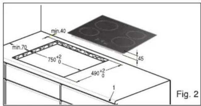 Fulgor Milano M6RT77B2 - Electrical connection - 3