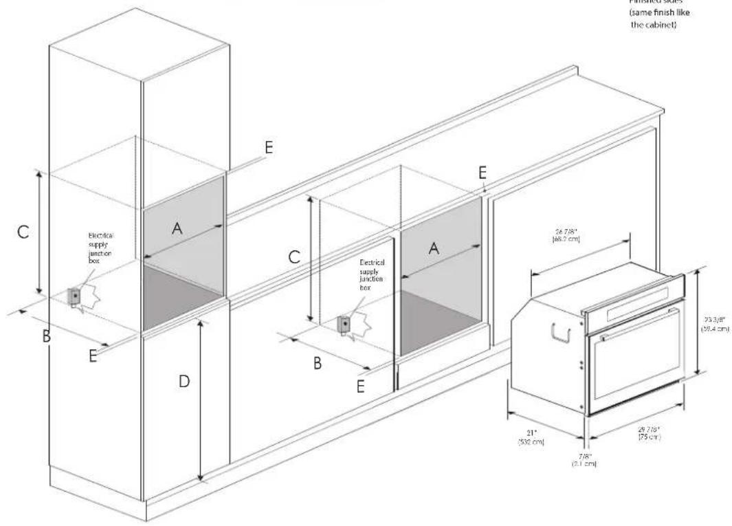 Fulgor Milano F1MSM24MB1 - "CUTOUT DIMENSION 30" (75CM)" - 2