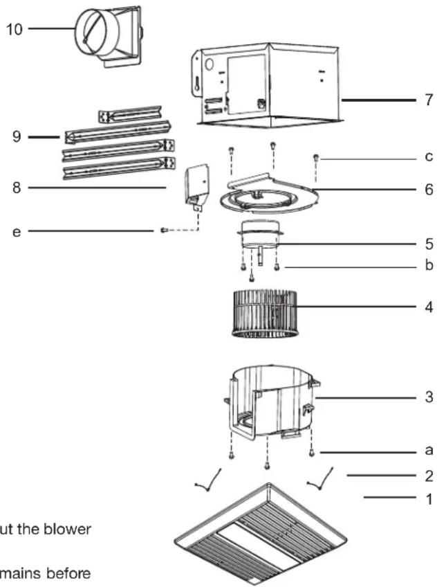 Canarm CP80 - GRILLE INSTALLATION - 2