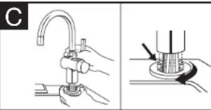 InSinkErator HWT-00 - INSTALLING THE FAUCET - 3300 - 3