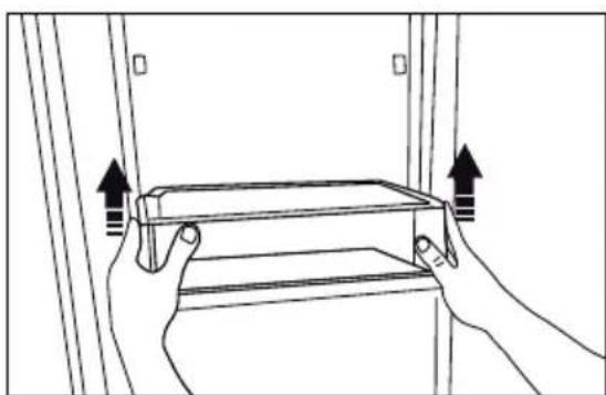 Fulgor Milano F7HK36FFBS - Retrait des étagères de porte - 1