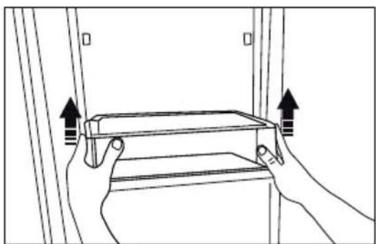 Fulgor Milano F7HK36FFBS - Removing door shelves - 1