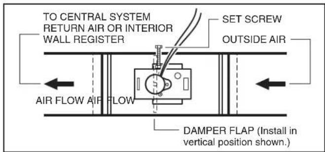 BROAN MD8T - INSTALL THE DAMPER - 1