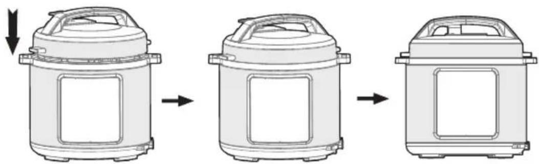 CONTINENTAL EDISON CEMCSP10006L - Véri iez si les pièces et accessoires du couvercle sont bien installés - 5
