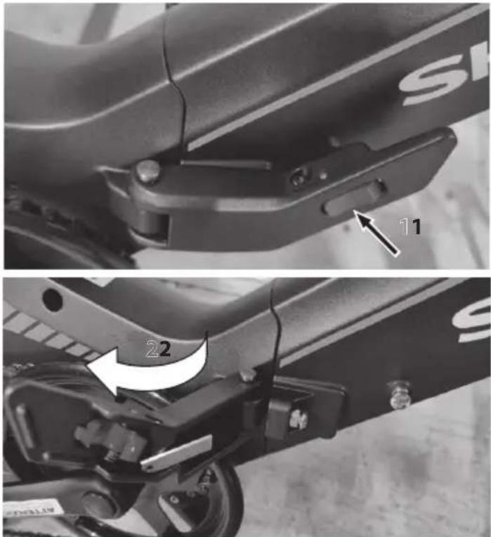 SHARP BK-BM07 - To fold the bike, follow these steps: - 2