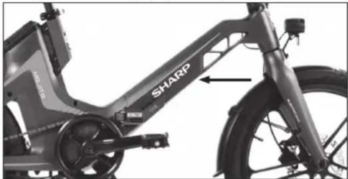 SHARP BK-BM07 - Numéro de cadre du vélo - 1