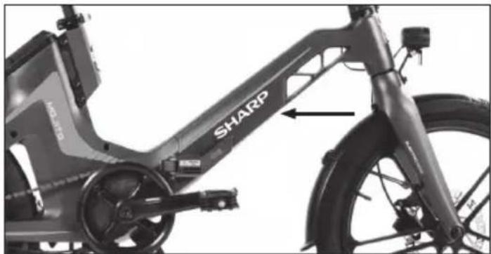 SHARP BK-BM07 - Fiets Framenummer - 1