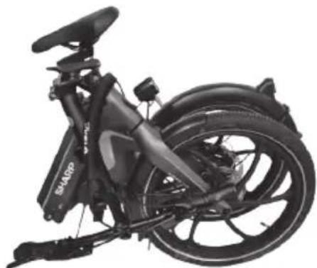 SHARP BK-BM07 - Um das Fahrrad zu falten, folgen Sie diesen Schritten: - 5