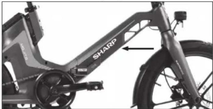SHARP BK-BM07 - Número de cuadro de bicicleta - 1