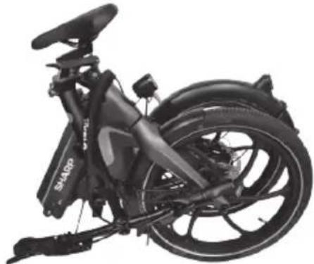 SHARP BK-BM07 - Per piegare la bicicletta, seguire questi passaggi: - 5