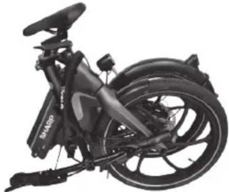 SHARP BK-BM07 - Pour plier le vélo, suivez ces étapes : - 4
