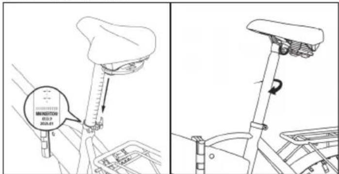 SHARP BK-BM07 - STEP 2: Adjust the seatpost - 1