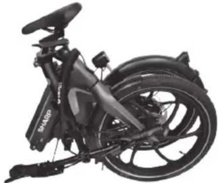 SHARP BK-BM07 - För att fälla cykeln, följ dessa steg: - 4