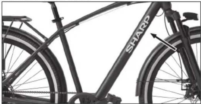SHARP BK-DM032 - Numero del Telaio della Bicicletta - 1