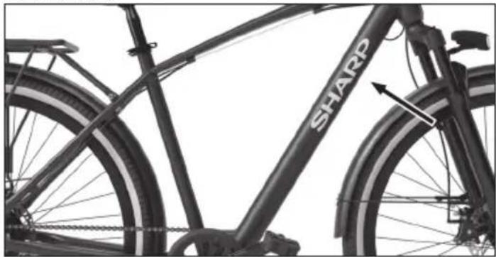 SHARP BK-DM032 - Numer ramy roweru - 1