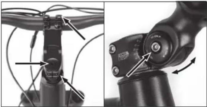 SHARP BK-DM032 - PASSAGGIO 1: Installa e regola il manubrio - 1