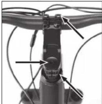 SHARP BK-DM032 - PASO 1: Instale y ajuste el manillar - 1