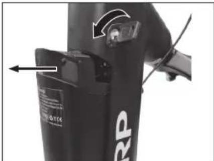 SHARP BK-UM03 - Remove battery: - 1