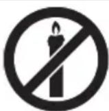 SHARP 40FH2IA - Pentru a preîntâmpina incendiile, țineți întotdeauna lumânările și alte surse de fl acără deschisă departe de acest produs. - 1