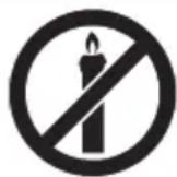 SHARP 55FN2IA - De modo a prevenir incêndios, mantenha velas e outras chamas abertas sempre longe deste produto. - 1