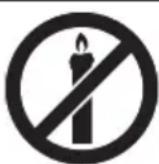 SHARP 55GM6141I - In order to prevent fire always keep candles and other open flames away from this product. - 1