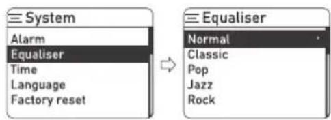 THOMSON RT850DABBT - Ekvalizér - 1