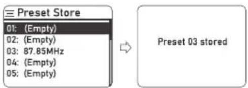 THOMSON RT850DABBT - Stazioni preimpostate - 2
