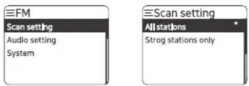 THOMSON RT850DABBT - Search settings - 1