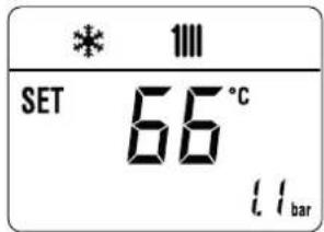 SIME Brava Slim BF - Adjusting the heating temperature - 1