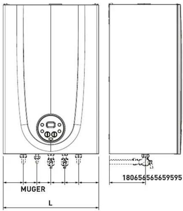 SIME Brava One 40 BF - Plumbing connections - 1